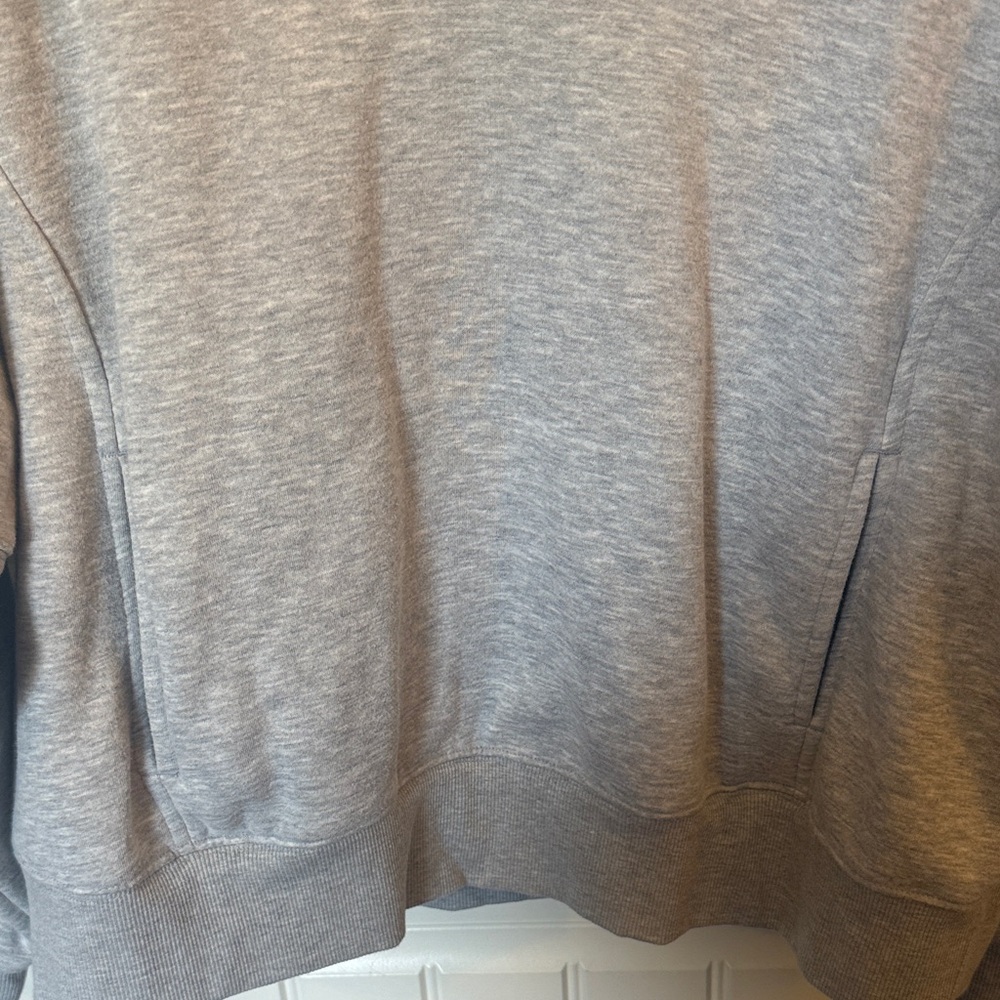 Rae Mode Heather Gray Half-Zip Sweater - Picture 8 of 9